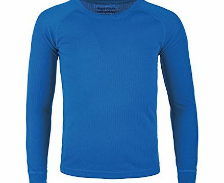 Mountain Warehouse Talus Kids Base Layer Ski Walking Hiking Skiing Long Sleeve Thermal Sweater Top Cobalt 11-12 years