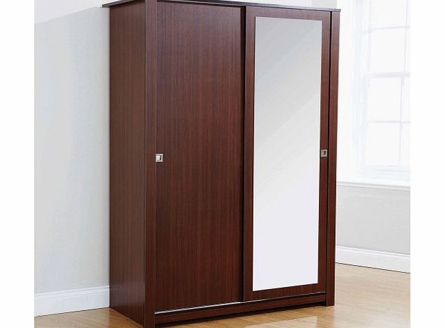 Mountrose Oakdale 2 Door Sliding Wardrobe With Mirror In Walnut FREE DELIVERY