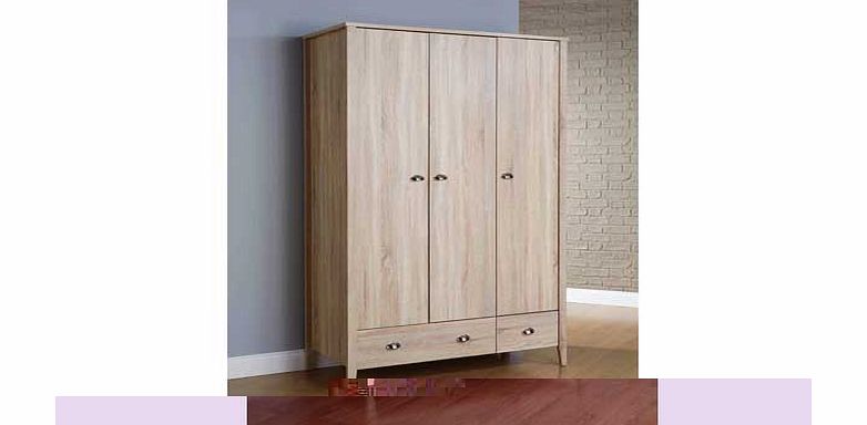 Portwood 3 Door Wardrobe - Sonoma Oak