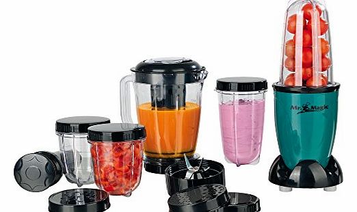 Mr. Magic 18-Part Blender Set, 400 Watt, Emerald Green