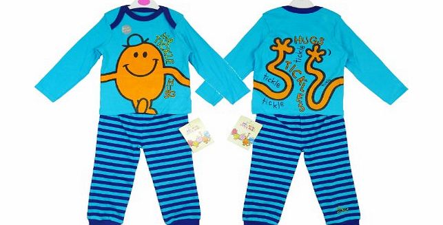 Mr Men Official Mr Men Mr Tickle Pyjamas - Long Sleeve Pyjama Set - Several Sizes Available (0 - 3 Months)