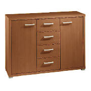 Munich 2 doors 4 drawer Sideboard, Walnut Effect