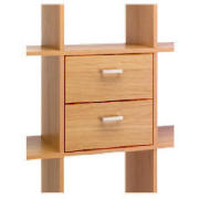 pack 2 Drawers, Oak effect