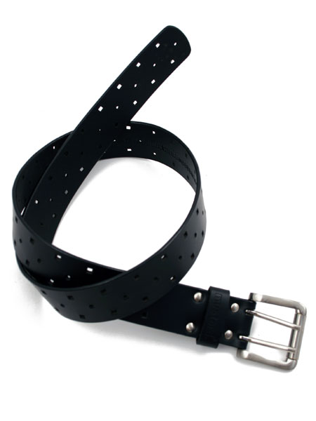 Mustard Black Greyton Leather Belt