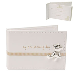 Christening Day Button Corner Photo Album