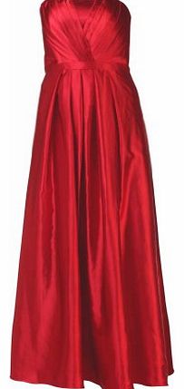 MY EVENING DRESS Long Bandeau Evening Dress Elegant Strapless Gowns Classic Satin Ball Prom Formal Bridesmaids Sleeve