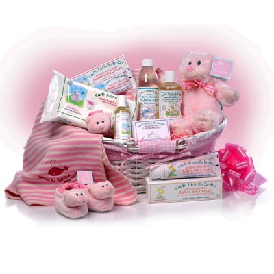 MY First Teddy Baby Girl Basket