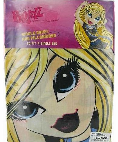 Girls Purple Bratz Duvet Cover & Pillow Case Single Uk