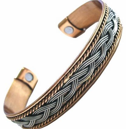 My1stWish New Ladies Copper Rhodium Magnetic Bangle Bracelet Uk