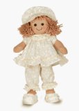 Rag Doll Blonde Hair, White Nightdress - MyDoll