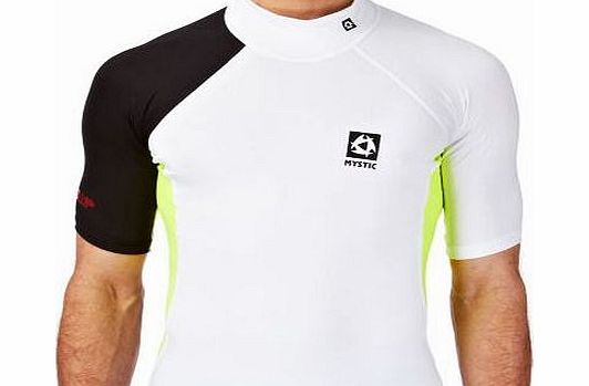 Mystic Mens Mystic SUP Short Sleeve Rash Vest - White