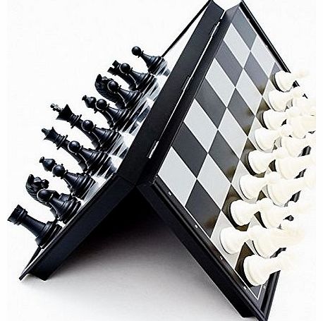 Mzamzi Great Value Board Games Portable Magnetic Folding Plastic International Chess Set Size S