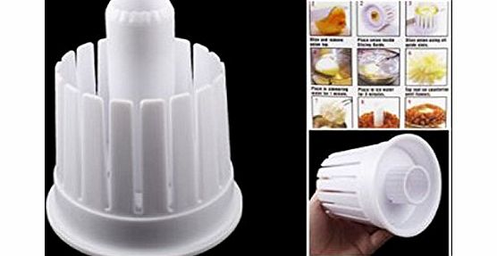 Mzamzi Great Value Kitchen Tools amp; Gadgets Kitchen Plastic Onion Slicer Cutter Blossom Maker Tool White