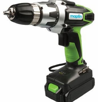 N/A LITHIUM-ION CORDLESS DRILL DRIVER 18V 0-550RPM 1300MAH 1.55KG 3-5H BATTERY LIFE