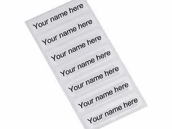 N4U ONLINE 25 pre-cut name labels iron-on school uniform tag - PLEASE SEND NAME TO BE PRINTED VIA EMAIL