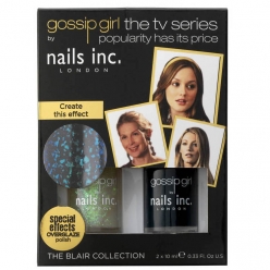 Nails Inc . GOSSIP GIRL OVERGLAZE DUO - BLAIR (2