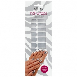 . NAIL WRAPS - SILVER (24 WRAPS)