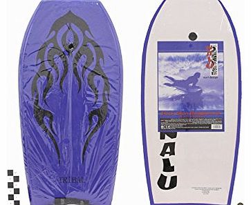 Nalu 40`` Blue Eva Slick Bodyboard Tribal Design - Perfect for Adults   Kids EPS Core