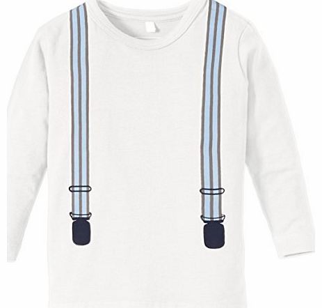 Name It Baby-Boys 13104564 Nicodemus Nb So LS 514 Jumper Long Sleeve Jumper, White (Cloud Dancer), 6-9 Months (Manufacturer Size: 74)