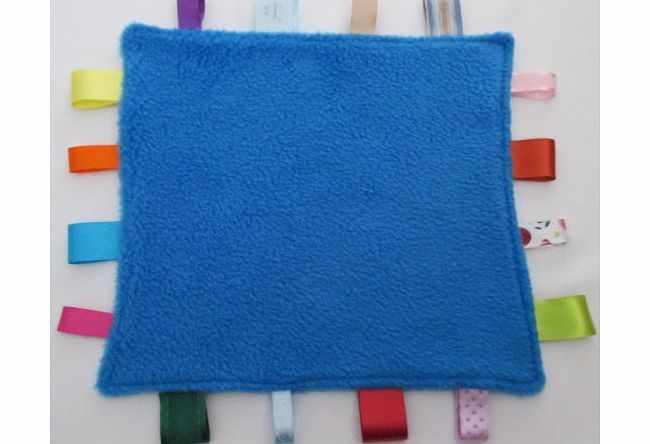 Baby taggie security comfort blanket - Blue