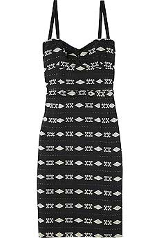 Record Spinning fitted dress