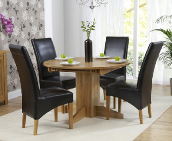 napoli Oak Extending Dining Table - 120-180cm