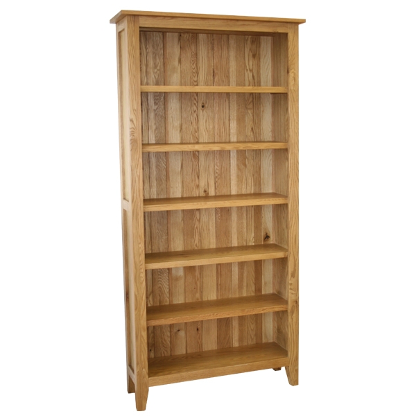 Solid Oak 6 Shelf Book Case