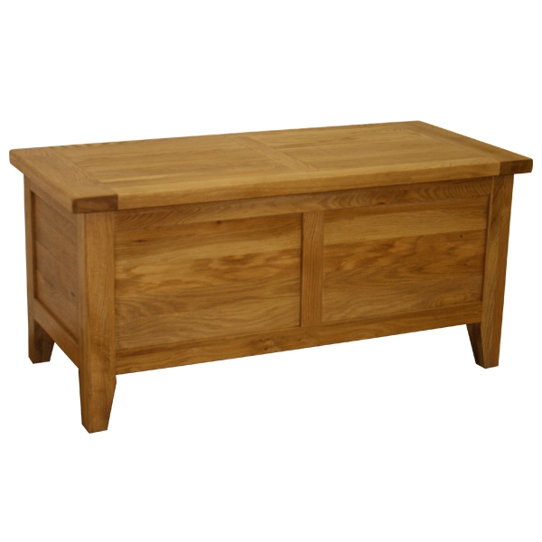 Natasha Solid Oak Blanket Box