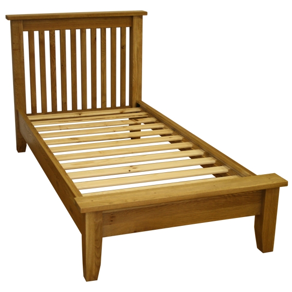 natasha Solid Oak Double Bed Low End