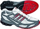 Adidas Jetic Cushion (RunWhite/IronMetallic/Red) - Size 7