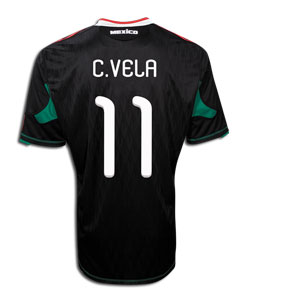 Adidas 2010-11 Mexico World Cup away (C.Vela 11)