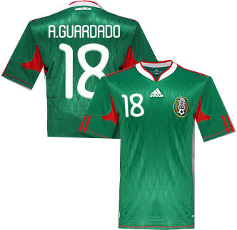 Adidas 2010-11 Mexico World Cup home (Guardado 18)