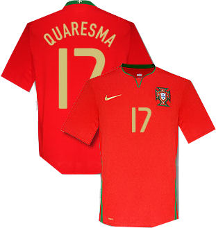 Nike 08-09 Portugal home (Quaresma 17)