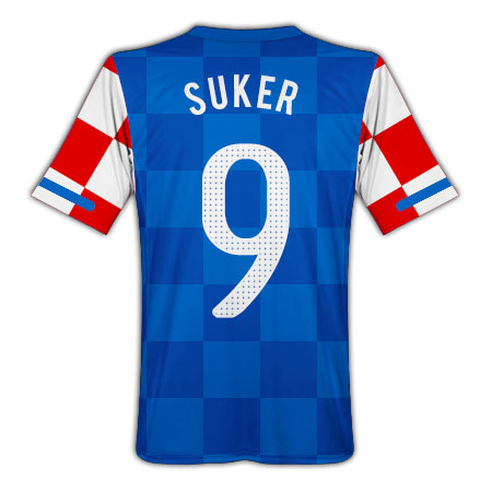 Nike 2010-11 Croatia Nike Away Shirt (Suker 9)