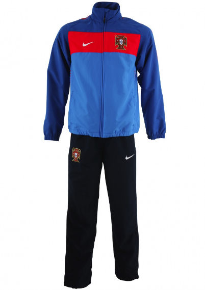 Nike 2010-11 Portugal Nike Woven Tracksuit (Blue)