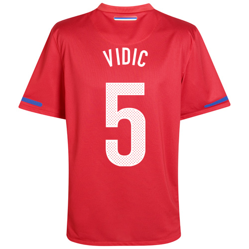 Nike 2010-11 Serbia World Cup Home (Vidic 5)