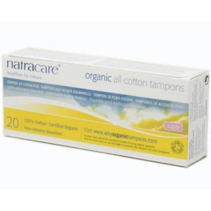 Organic Non-Applicator Super Tampons - 20