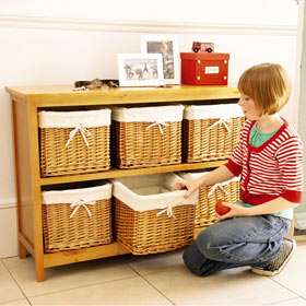 Hallway Chest Of Drawers with 6 Free Extra Baskets