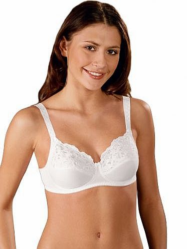 Naturana Womens Soft Cup Everyday Bra 86720, White, 44B