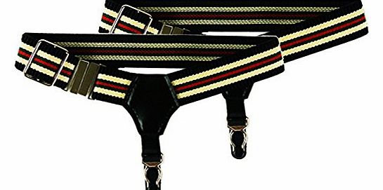 Nava  New Sexy Red Green Stripe Unisex Sock Garter Men Women Sock Suspender Accessories