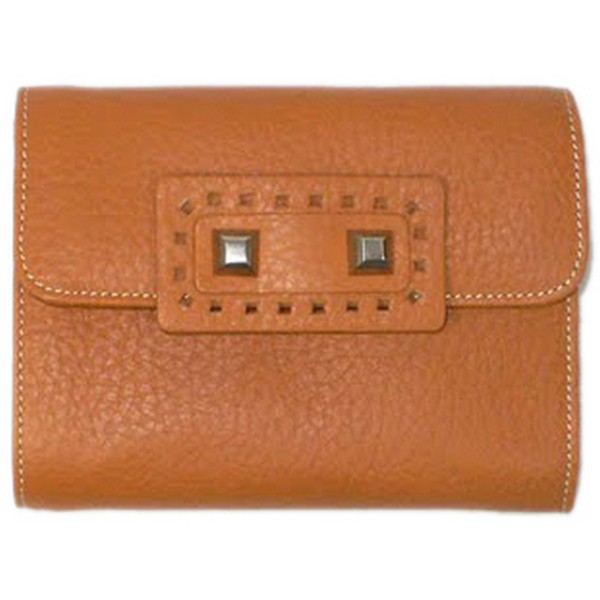 Small Nadia Tan Tumbled Wallet by