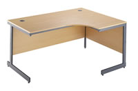 neptune Left Hand Wave Desk (1600)