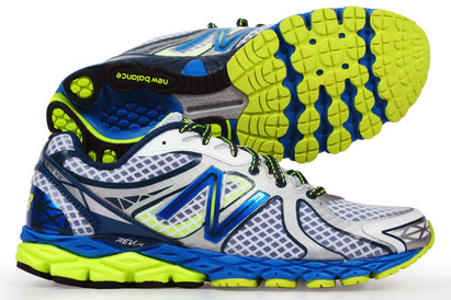 870 V3 D Mens Running Shoes White/Blue/Yellow