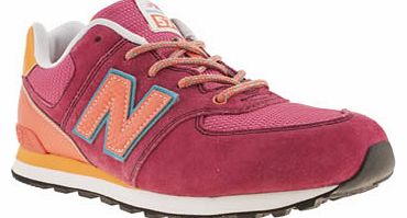 kids new balance pink 574 carnival girls youth