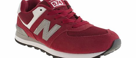 kids new balance red 574 unisex junior