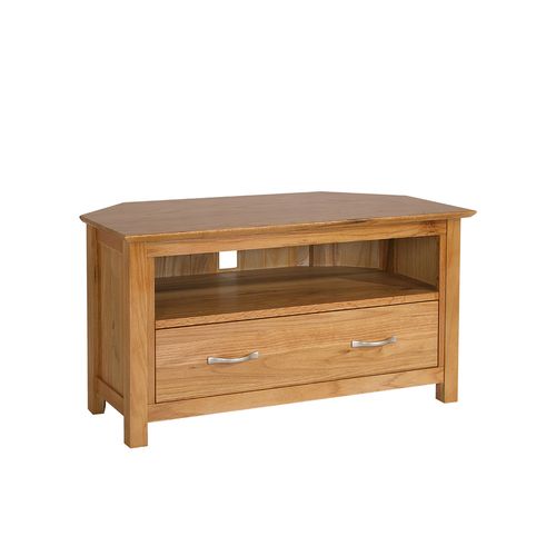 New Devon Oak Corner TV Unit