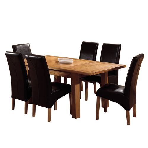 New Dorset Oak Furniture New Dorset Oak Large Dining Set 912.023