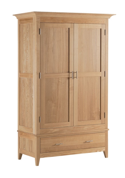 - Ash 2 Door Wardrobe with Drawer