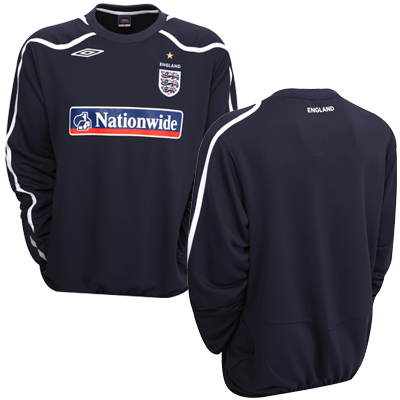 Umbro 08-09 England Training Sweat Top (navy)