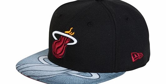 New Era Miami Heat Vizasketch New Era 59FIFTY Fitted Cap